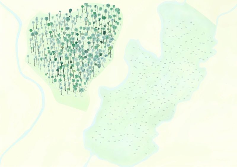 Junya Ishigami - Water Garden, 2018, Nasu Mountains, Tochigi Prefecture, Japan, site map