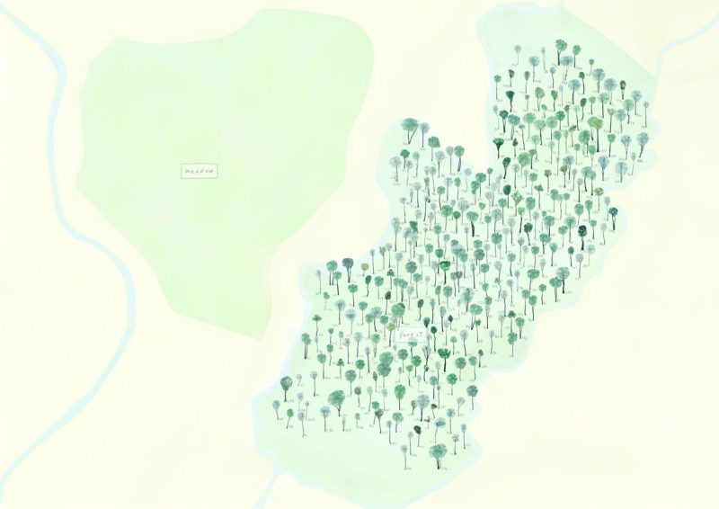 Junya Ishigami - Water Garden, 2018, Nasu Mountains, Tochigi Prefecture, Japan, site map