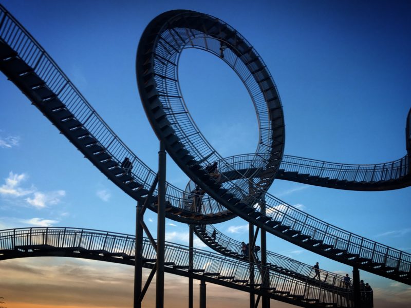 Heike Mutter & Ulrich Gent - Tiger & Turtle – Magic Mountain, 2009-2011, walkable outdoor sculpture, zinc-plated steel, grates, 20,6 x 48,2 x 34,4m, length of the track 220m