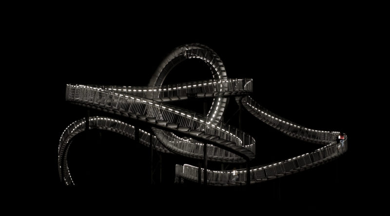 Heike Mutter & Ulrich Gent - Tiger & Turtle – Magic Mountain, 2009-2011, walkable outdoor sculpture, zinc-plated steel, grates, 20,6 x 48,2 x 34,4m, length of the track 220m