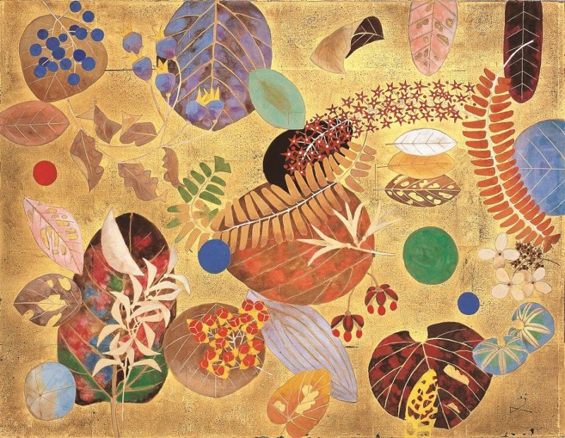 Fumiko Hori - La Última Hora de la Gloria (2004), color sobre papel, Museo de Arte Nirasaki Omura